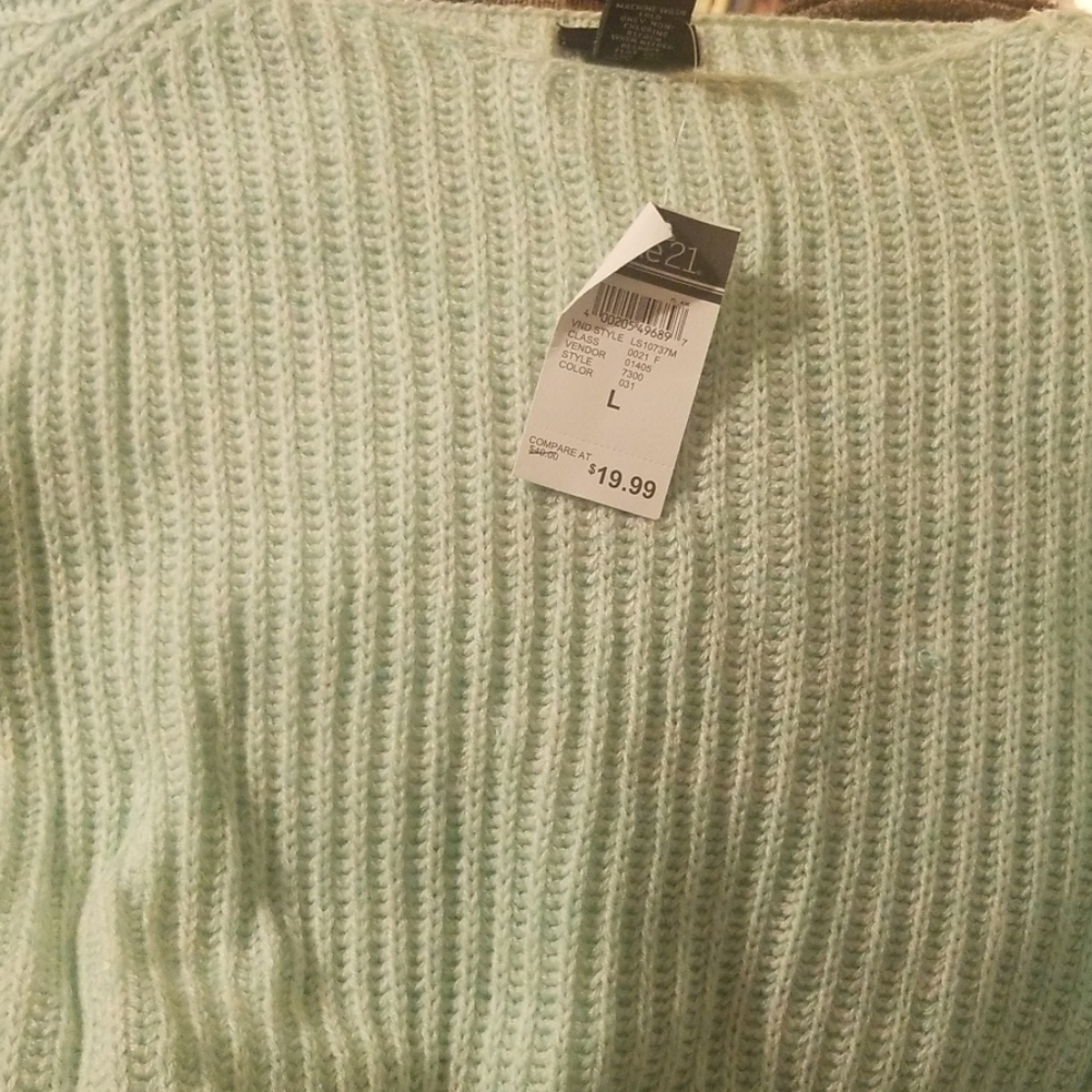 Mint green sweater